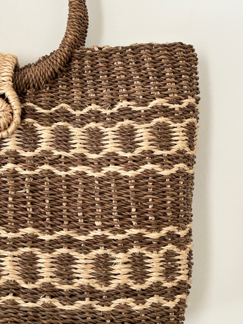 Handmade Woven Raffia & Rattan Bag - Picture 6 of 16
